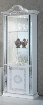 High quality display case showcases luxury wardrobe wood Italian style furniture glass new