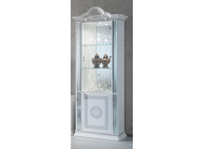 High quality display case showcases luxury wardrobe wood Italian style furniture glass new