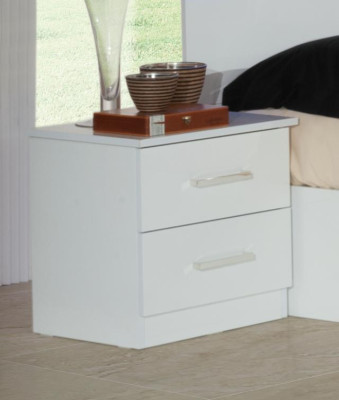 Double bed Bed 2x Bedside tables Wood Design Beds Modern Style 3pcs. LED light