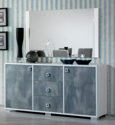 Modern chests of drawers 2 pieces. Set Style Modern Chest of drawers + Mirror Italian Furniture
