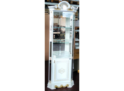 Luxury Showcase Corner Display Cabinet Glass Wardrobe Modern Furniture Shelf Classic ITALY