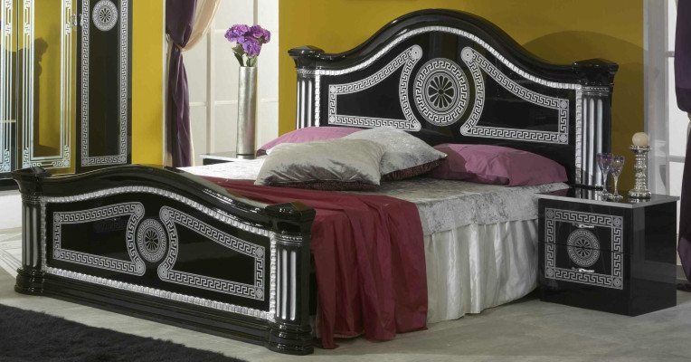 Bed Upholstery Classic Double bed 180x200cm Wood Hotel Beds Bedroom new