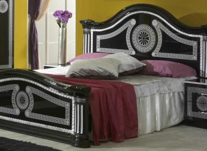 Bed Upholstery Classic Double bed 180x200cm Wood Hotel Beds Bedroom new
