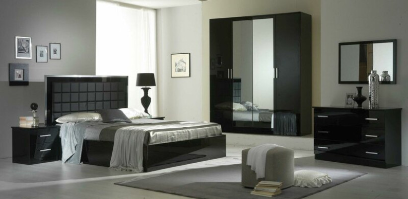 Mirror wooden frame Wall mirror Classic r Designer Mirror 90x60cm Wood xxl big