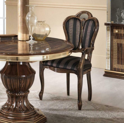 Chair with Armrest Luxury Design Chair Textile Furniture Single Seater Wood Armchair new