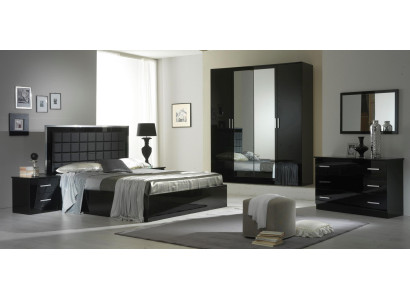 Design Bedroom 6 pcs. Bedroom Complete Set Bed Bedside table Chest of drawers new