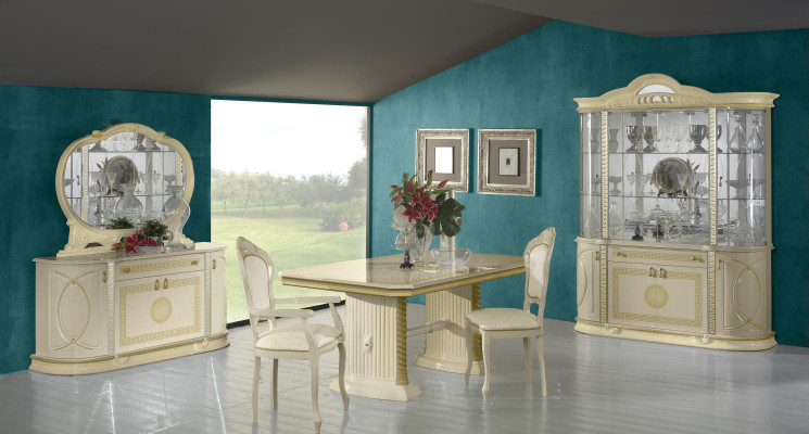 Dining room Set Display case Dining table Suite Table Group 4pcs. Set Complete Baroque