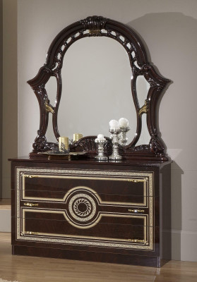 Chests of drawers Wardrobe with Mirror Noble Chest of drawers Buffet High Gloss Italian Furniture