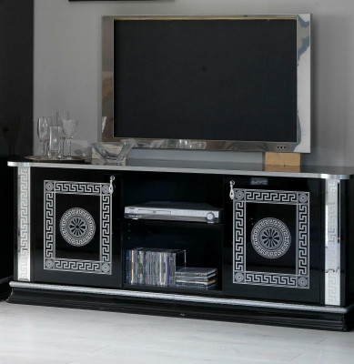 Black TV Table TV-cabinet Wardrobe Lowboard Furniture TV table design TV cabinet
