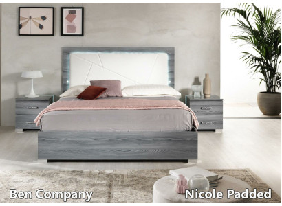 Luxury Bed Bedroom Beds Modern Wood Double Sleeping Bed Gray 160x200 new