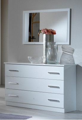 Mirror + Chest of drawers Wardrobe Chests of drawers Sideboard Bedroom Set Deko Wood