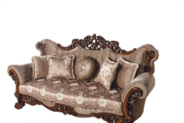 Classic Living room Sofa set Upholstery set velvet 5 pieces. Couch sofa