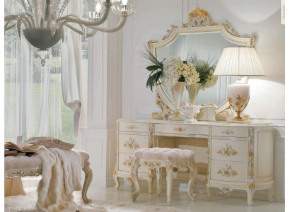 Suite Dressing table Mirror Dressing Table Console table Set Beige