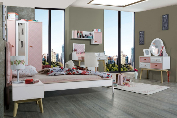 Chest of drawers with Mirror Luxury Console Chest of drawers Rosa Childrens room Furniture new