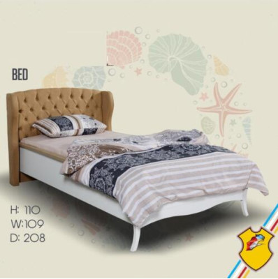 Design Youth Room Bedroom Bed Wood Beds Brown Modern Style new