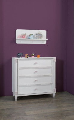 Childrens room Chest of drawers with drawers Furniture Wood Country House Sideboard White