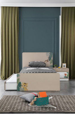 Design Girls Beds Childrens room Bed Wood with Upholstery Bed Frame new