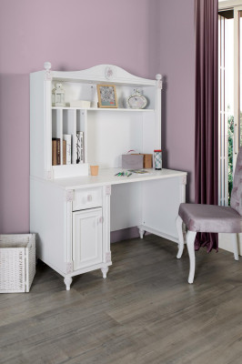 Desk Youth Children Room Wood Furniture Design White Table Country House