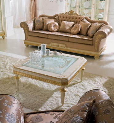 Luxury Three Seater Sofa 3 Seater Fabric Sofas Design Baroque Living room