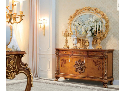 Brown Wood Sideboard for the Dining room - Elegant Furniture Wardrobe Sideboard