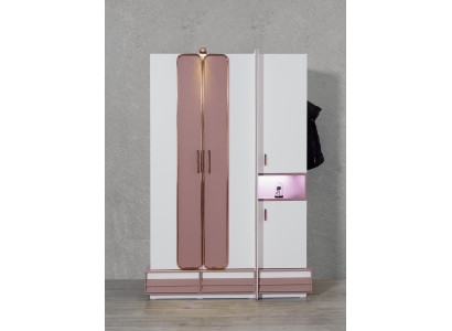 Childrens room Youth room Wood Wardrobe Children's cupboard 4 doors White
