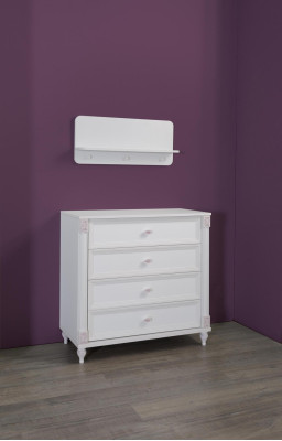 Baby bed Childrens bed Wardrobe Chest of drawers Childrens room Furniture Wood 3-piece Set new