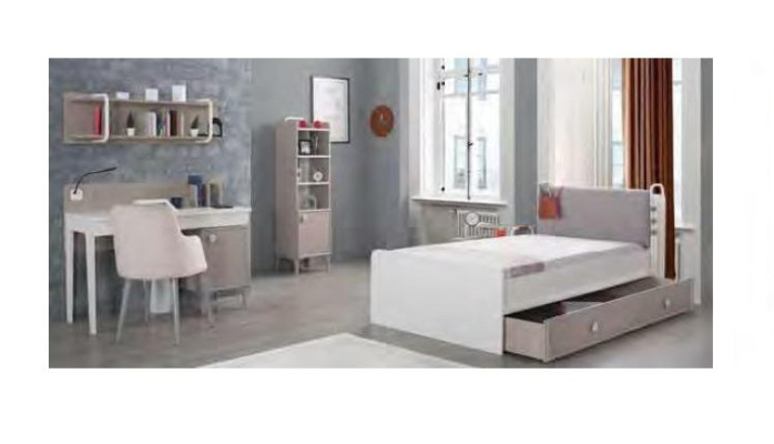 Design Youth Room Complete Wardrobe Chest of drawers Desk 4pcs.