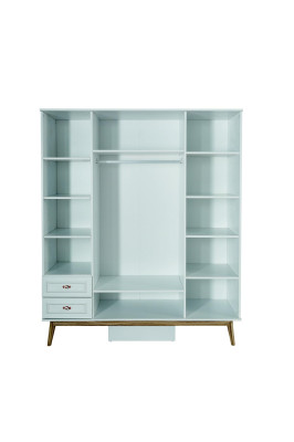 Complete Children's room 6 pieces. Wardrobe Bed Desk Chest of drawers Wall shelf