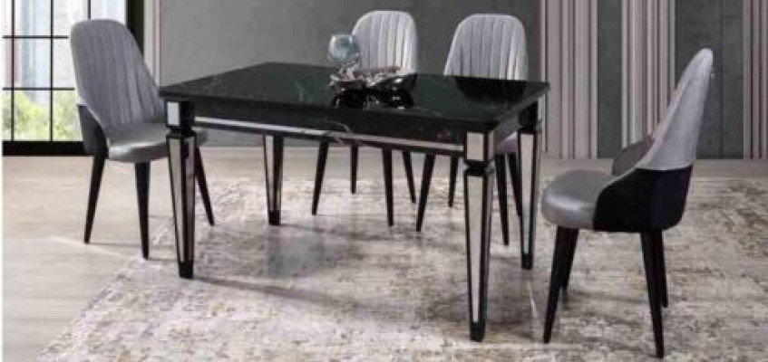 Table Dining table Furniture Dining set Dining set Dining set Table 4x Chairs 5pcs.