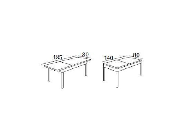 Table Dining table Furniture Dining set Dining set Dining set Table 4x Chairs 5pcs.