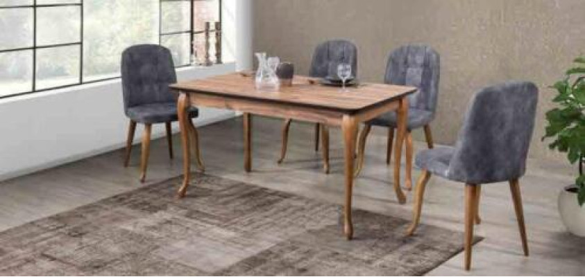 Dining room Dining table set Dining set Seat furniture set Dining room Sets Eh 4 Chairs 5pcs