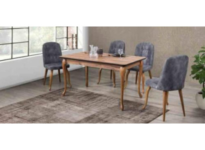 Dining room Dining table set Dining set Seat furniture set Dining room Sets Eh 4 Chairs 5pcs