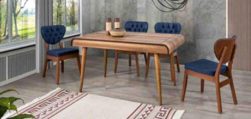 Modern Furniture Dining room Set Suite Seat Dining set Dining table Upholstery 5pcs.