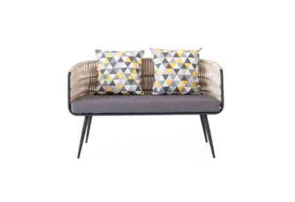 Garden furniture sofa set table stool armchair veranda seating group n 4 pieces.