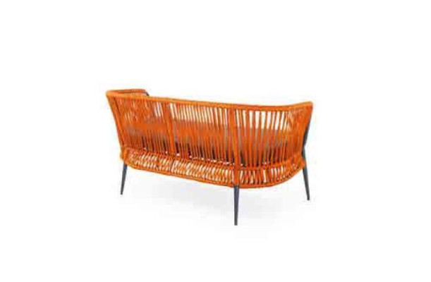 Orange garden seating furniture sofa set two-seater armchair coffee table set