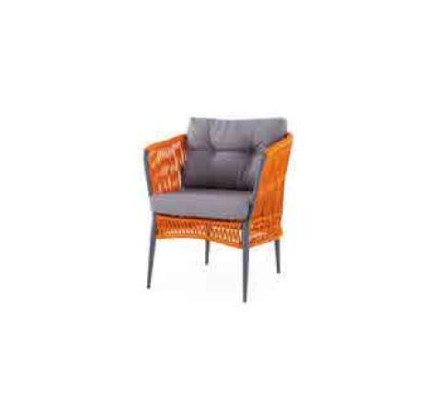 Orange garden seating furniture sofa set two-seater armchair coffee table set