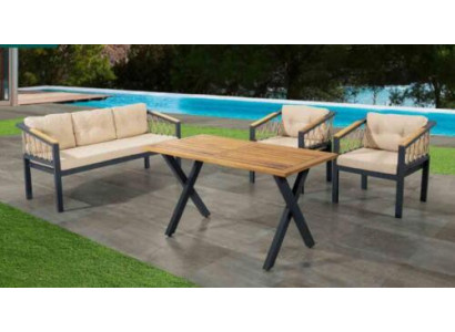 Garden Furniture Sofa Set Seat Furniture Patio Table Sofa Couch 4 Pieces set