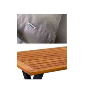 Modern Gray Garden Furniture Suite Armchair Stool Table Porch 4pcs. set