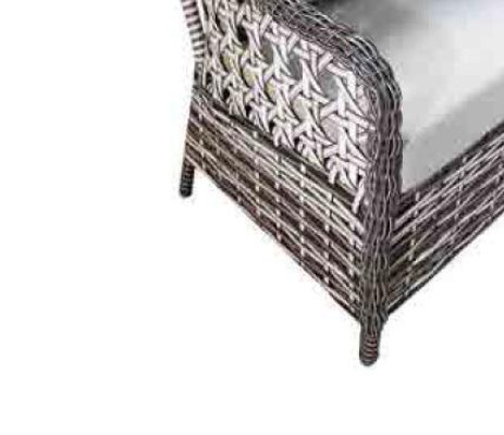 Modern garden furniture luxury sofa set table stool armchair seating group