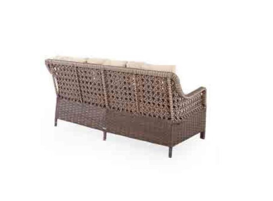 Garden furniture sofa set table armchair seating group n veranda stool 6 pieces.