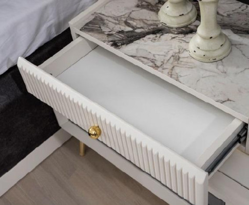 Bedroom Set Design Modern Luxury Furniture Bed 2x Bedside tables 4pcs.