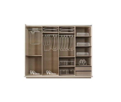 Wardrobe Design Mirror Furniture Italian Style Bedroom