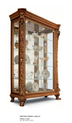Suite Dining room Dining table Chair Display case Dining set Brown Set 7 pieces