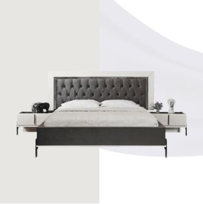 stainless steel Luxury Bed Wood Beds Chesterfield Italian Style Luxury