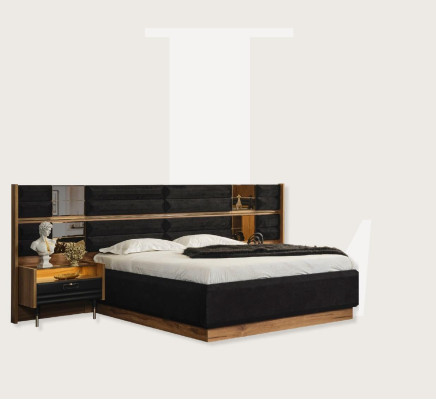 Modern Bed Black Design Luxury Double bed Design Beds Furniture