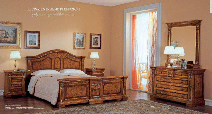 Bedroom Double bed Suite Bed Bedside tables Chest of drawers Mirror Set