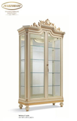 Display case Cabinets Showcases Wood Luxury Living room Furniture Beige Wardrobe