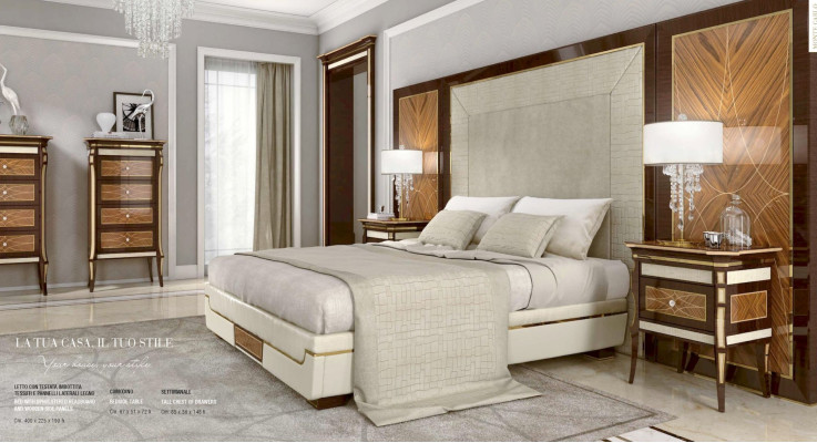 Chest of drawers Luxury Cabinets Chests of drawers Wood Furniture Brown Bedroom Set 2pcs