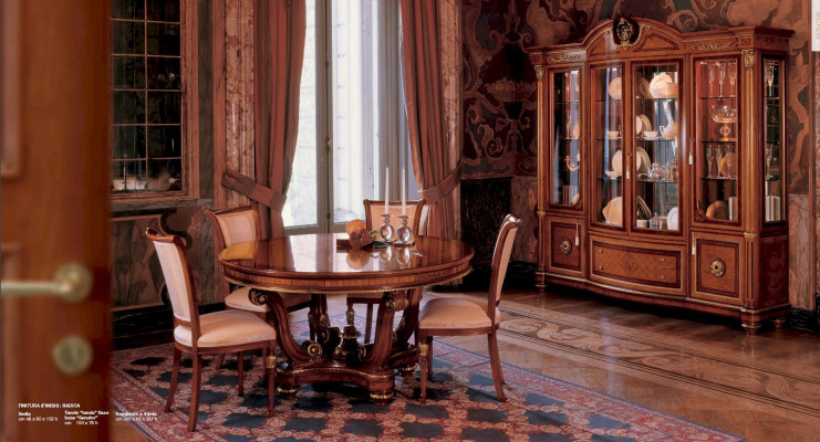 Display case Luxury Cabinets Showcases Big Living room Wardrobe Brown Baroque