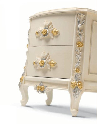 Bedside tables Bedside table Consoles Side Table Night Consoles Luxury Beige Baroque